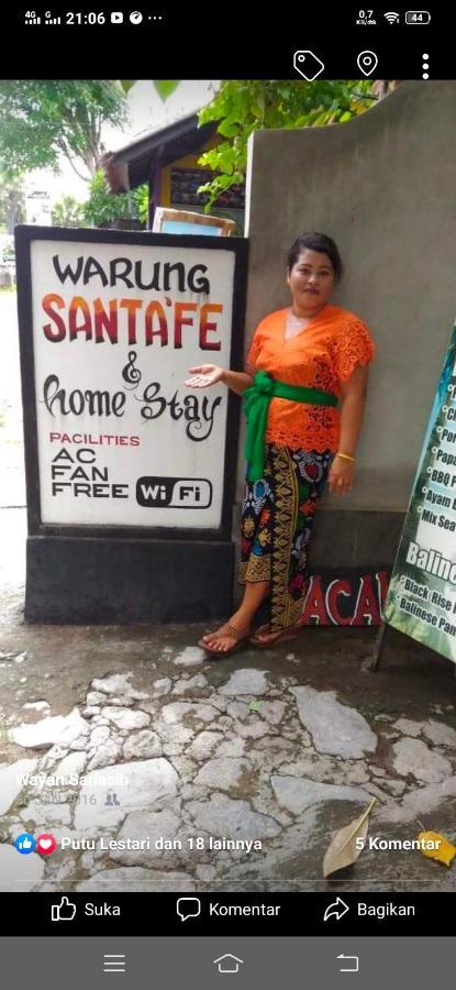 Santa Fe Homestay & Warong Amed Exterior foto